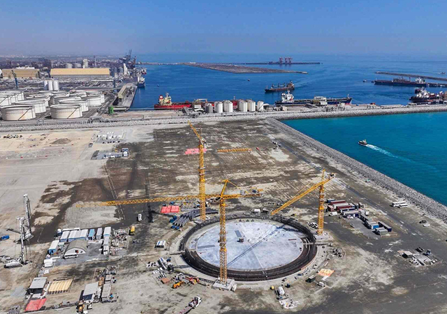 The official groundbreaking for the $1.6-billion Marsa LNG project was held last month.